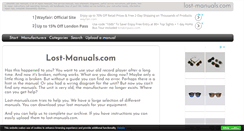 Desktop Screenshot of lost-manuals.com