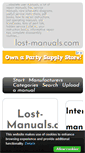 Mobile Screenshot of lost-manuals.com